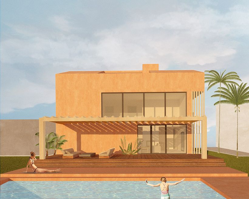 My project in Architectural Visualization Using Digital Collage course -1