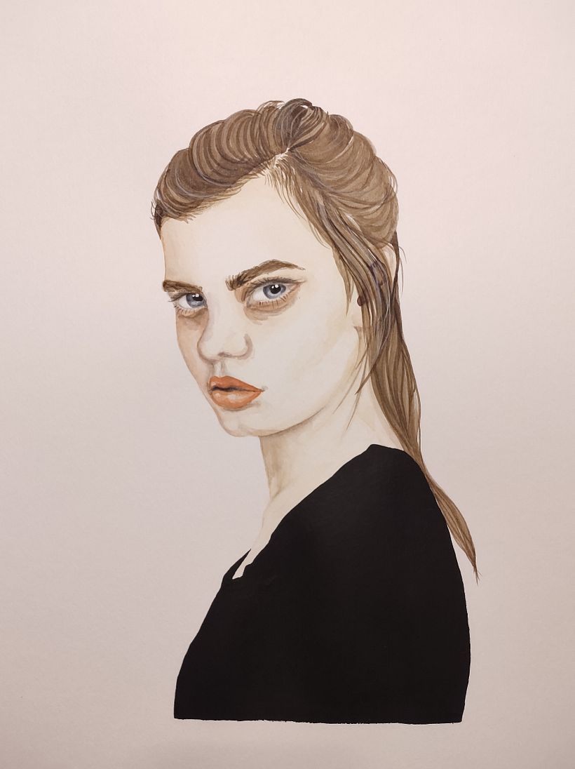 Mi Proyecto del curso: Retrato en acuarela a partir de una fotografía 0