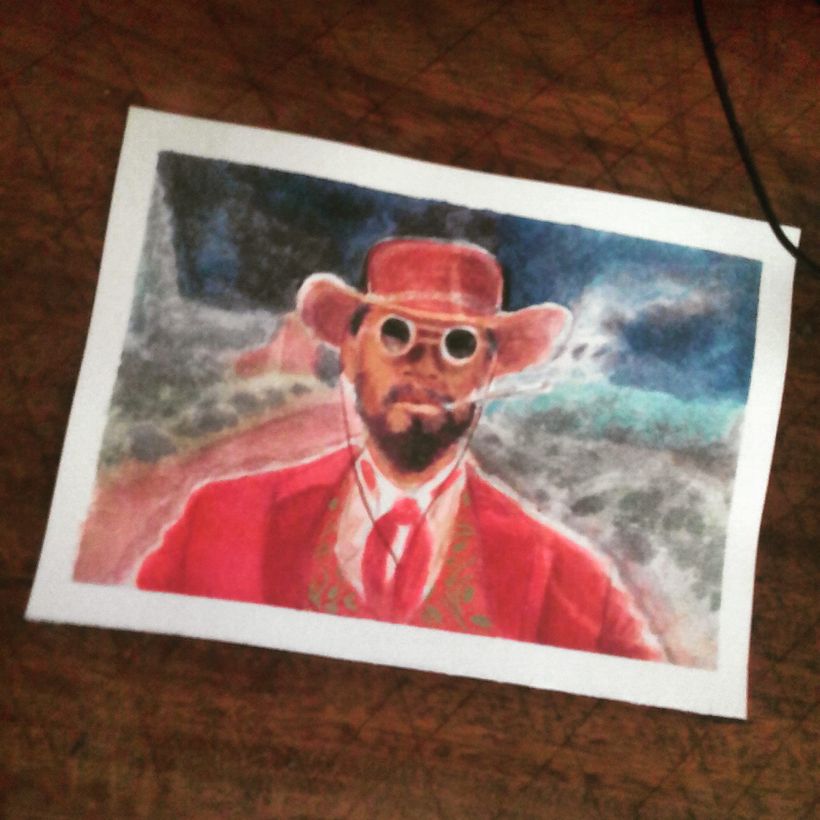 Cena de "DJANGO UNCHAINED (2012) - QUENTIN TARANTINO". Personagem DJANGO interpretado por JAMIE FOXX