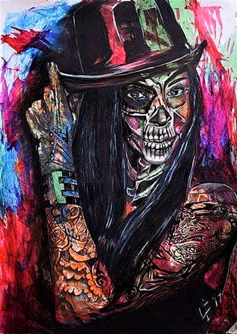 Mixed Media - Drawing Ink, Acrylic, Pencils