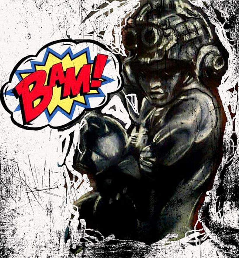 Illustration - Pastel on black paper / Digital