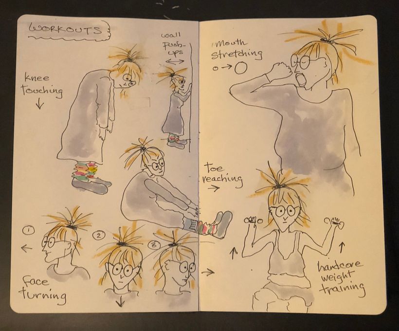 Poses assignment: my "workouts" :-) 