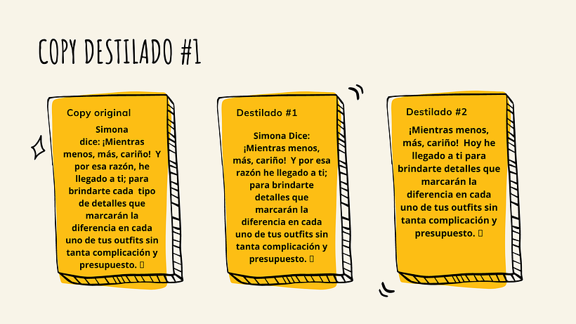Mi Proyecto del curso: Copywriting creativo para emprendedores - Marketing