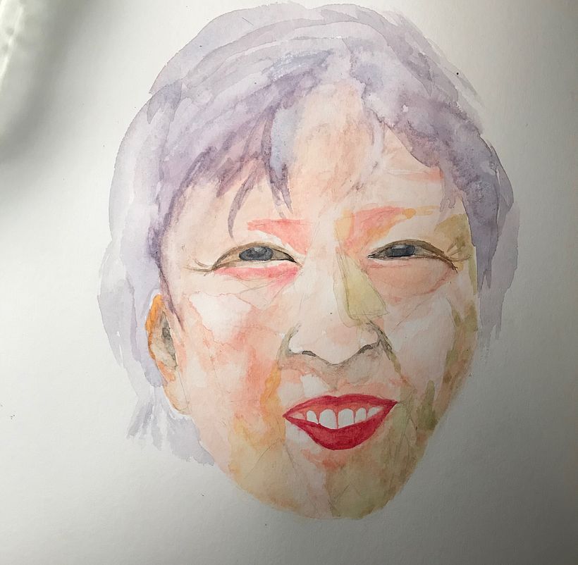 Couldn't come up with a good building..faces is what i love..esp mom's... thanks for the amazing class