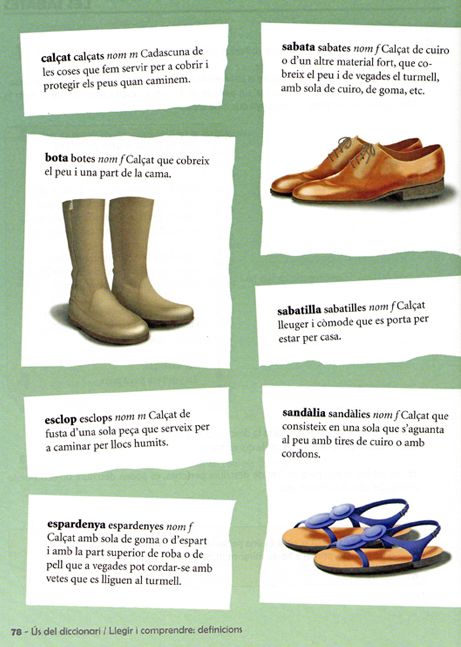 Páginas interiores del libro de texto "Llengua, tercer"