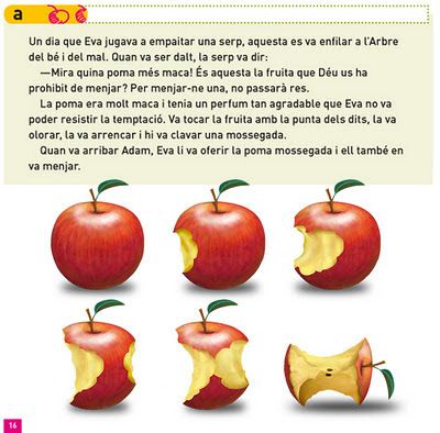 Páginas interiores del libro de texto "Llengua, tercer"