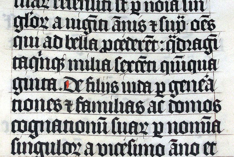 Gothic manuscript of 1407.