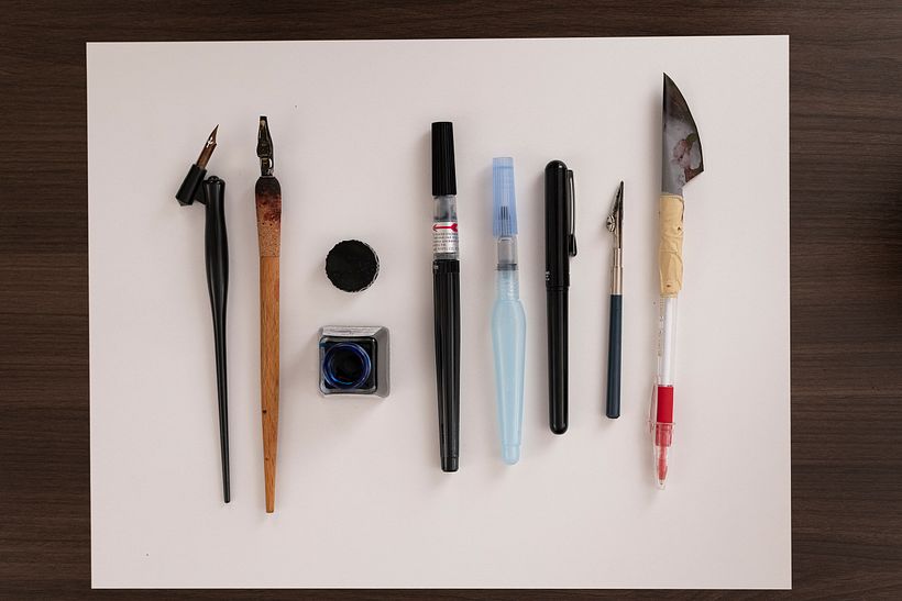 Calligraphy tools. Joaquin Seguí