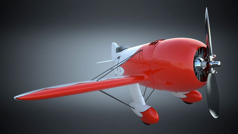 Gee Bee R2 - Práctica de modelado y render 6