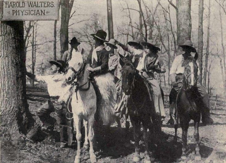Escena de la película In the Great Big West (1911)