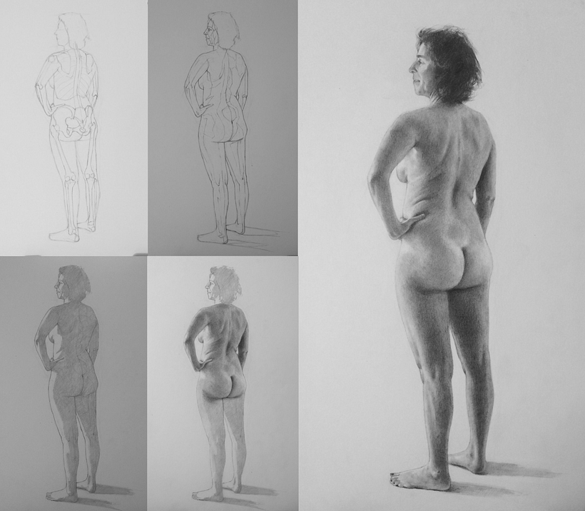 My project in Realistic Human Figure Drawing course 0