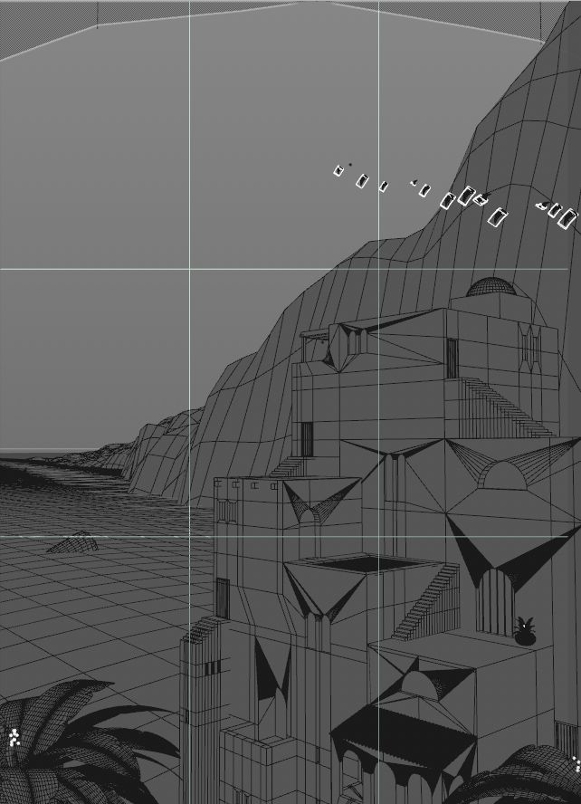 Seguidamente fui construyendo el entorno paso a paso.Y anime los elementos de la escena.