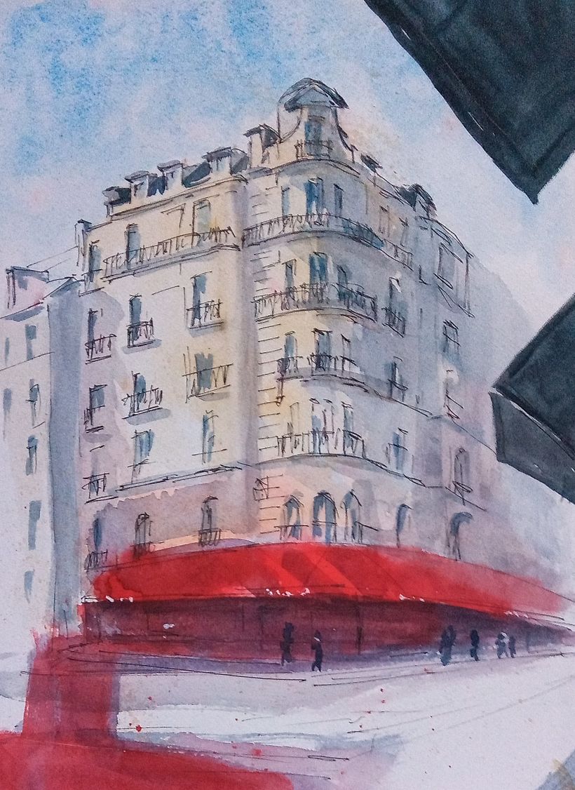 My project in Architectural Sketching with Watercolor and Ink course 0