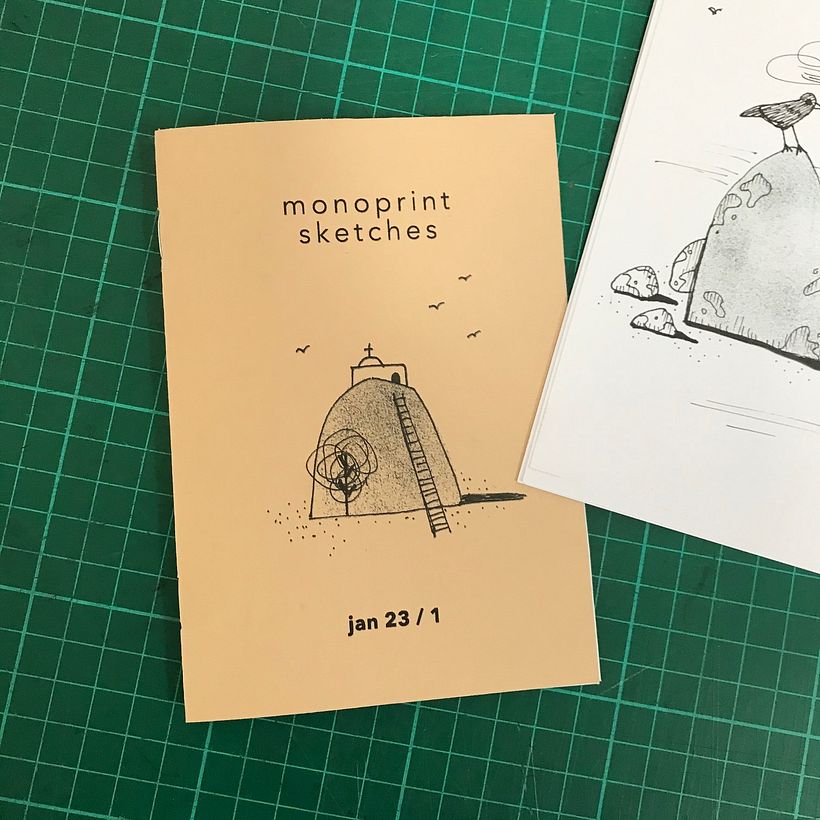 the cover on a coloured paper