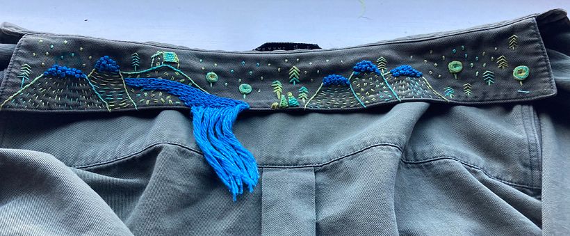 My project in Basic Embroidery Techniques: Stitches, Compositions and Color Ranges course 0