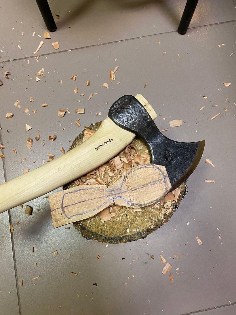 My project in Wooden Spoon Carving course 1