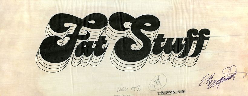 Ed Benguiat. Fat Stuff design. School of Visual Arts Archive.