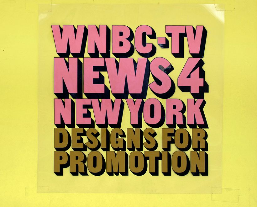 Ed Benguiat. Design for WNBC-TV News 4. School of Visual Arts Archive.