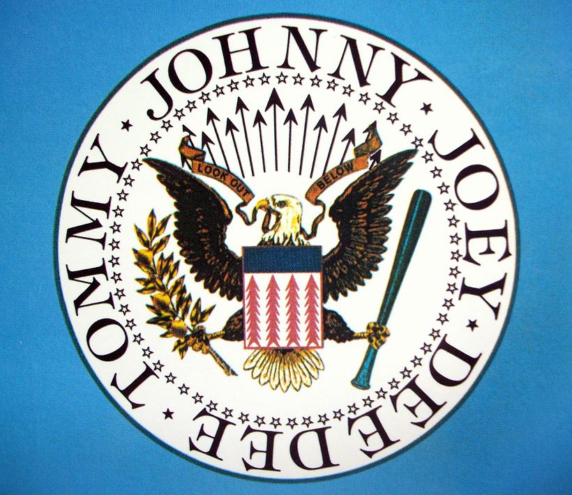 ITC Tiffany by Ed Benguiat in material from The Ramones. Design by Arturo Vega. Fonts in Use.