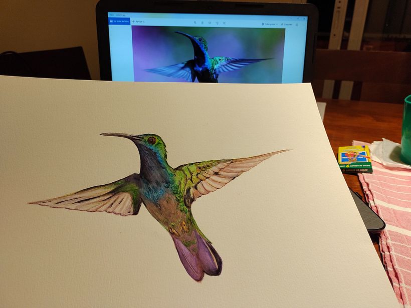 Ilustración final con foto de fondo