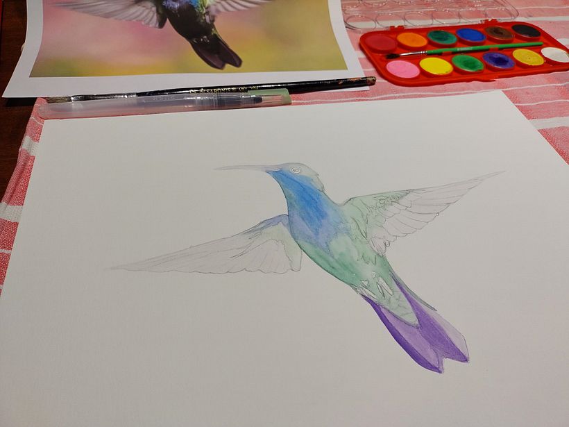 Primeras pinceladas...