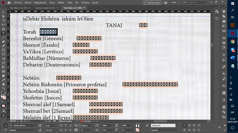 Necesito ayuda con Indesign 1