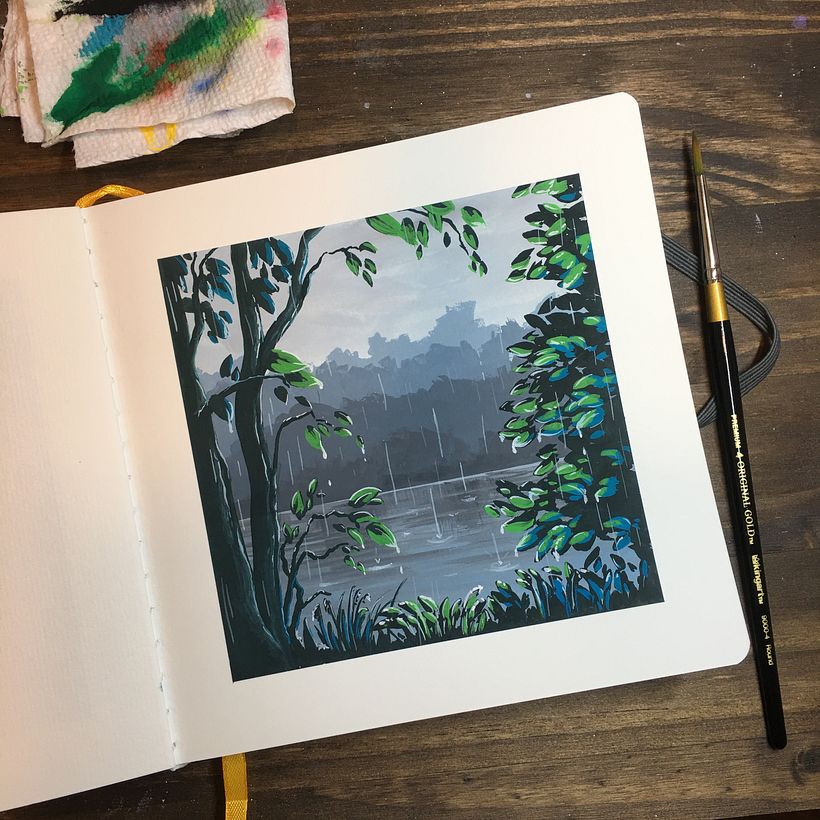 Gouache Landscapes -1