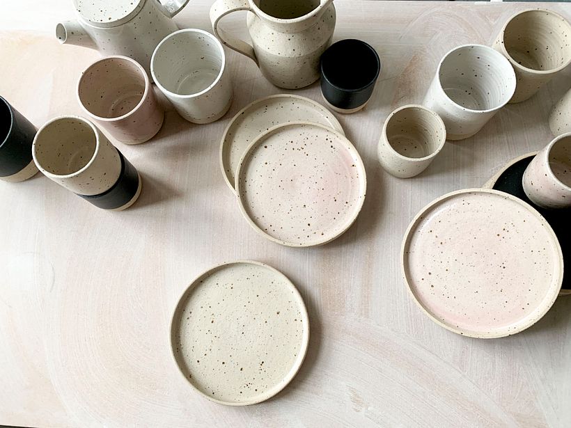 Cafe ceramics for Rise Bakehouse - Dubai 2