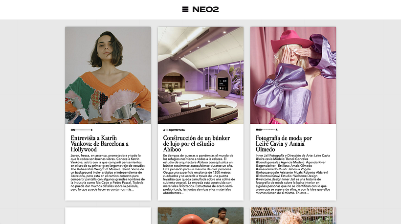 The Spanish magazine Neo2 is a monthly magazine.