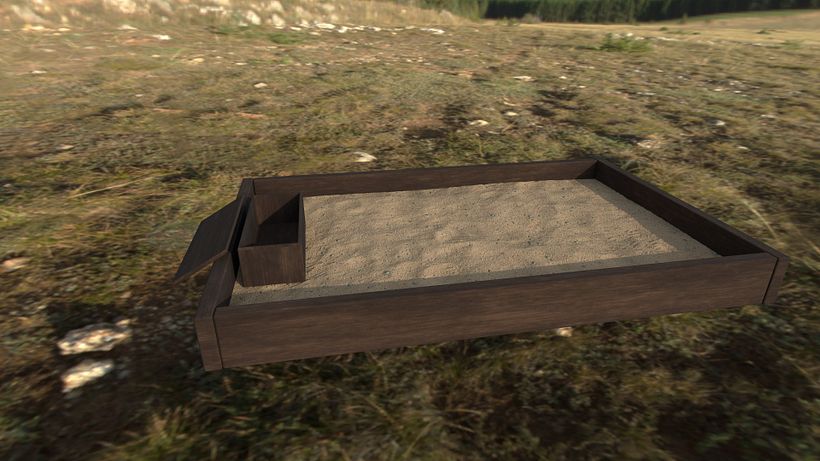 fireplace with substance render