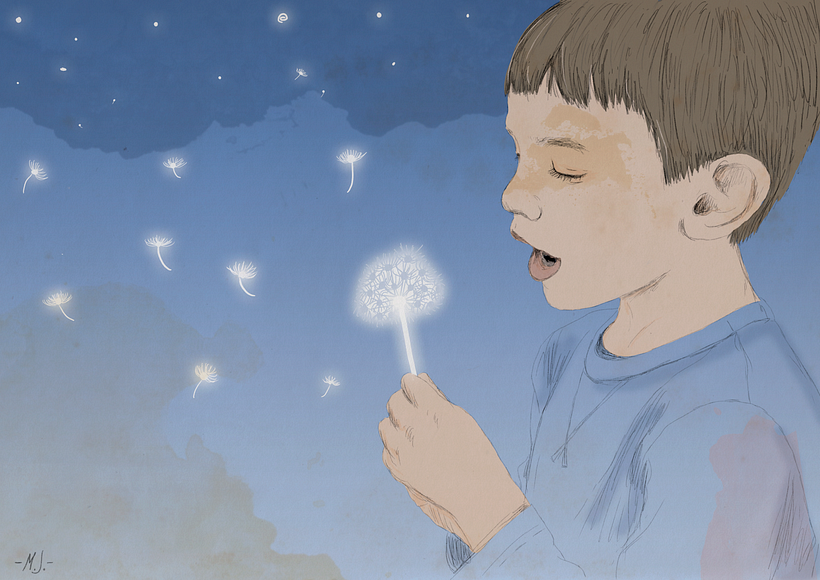 Haciendo estrellas_Técnicas de ilustración con acuarela digital -1