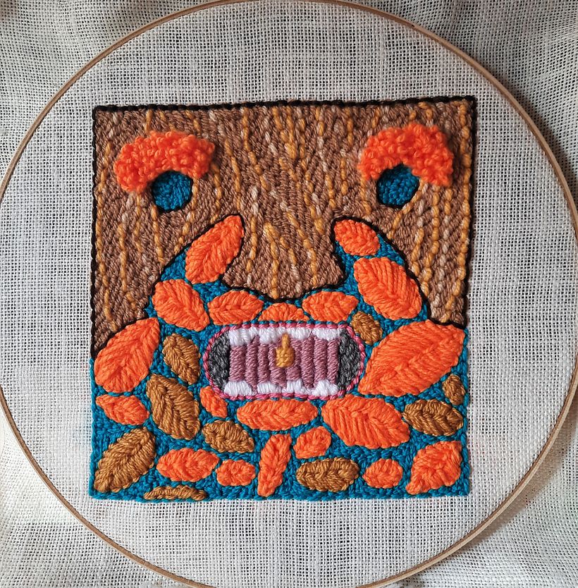 Terminado con los detalles del delineado. Muy lindo curso, me encantó tu técnica y como la enseñas. Un abrazo!