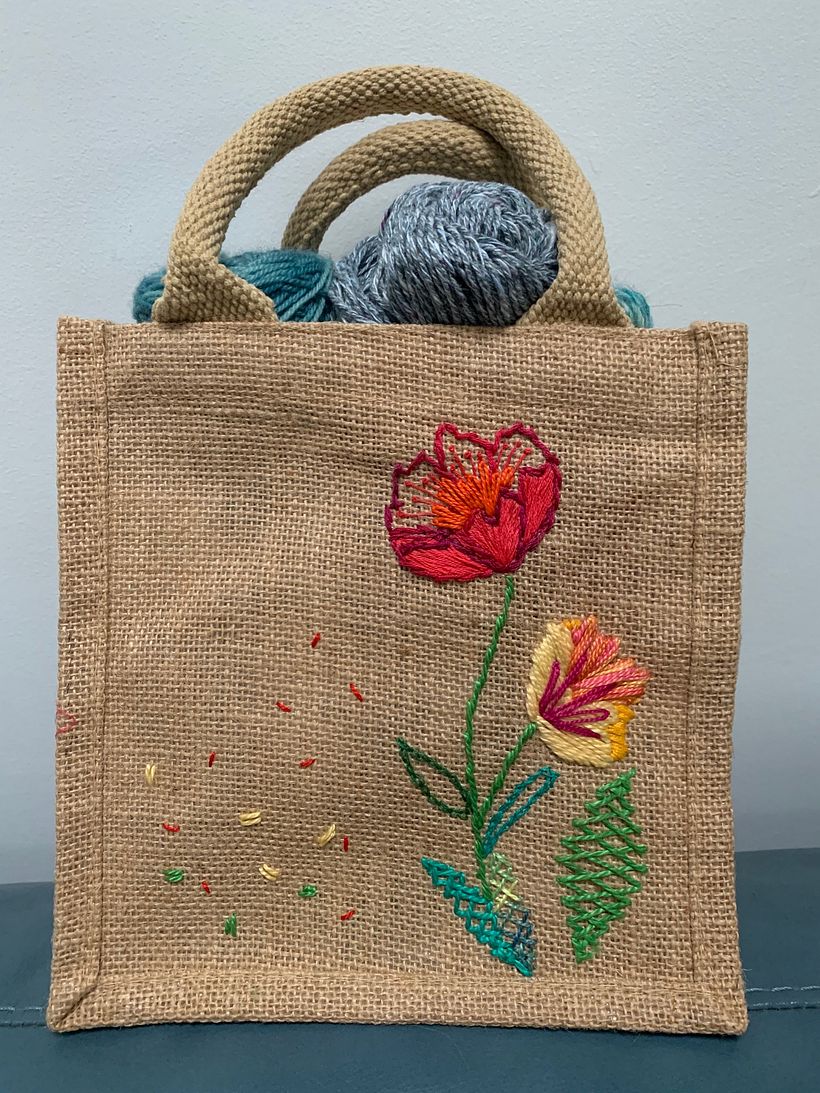 My project in Basic Embroidery Techniques: Stitches, Compositions and Color Ranges course 0