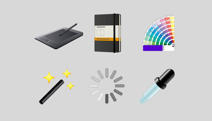 © &Walsh. Packs Emoji inspirados en la vida de los diseñadores y creativos.