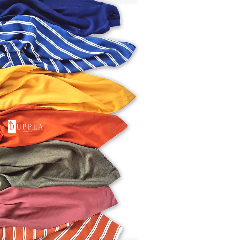 Muestra de textiles listos para avance de nuevos vestidos 