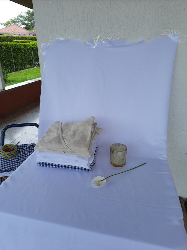 el "set", detrás de cámara 