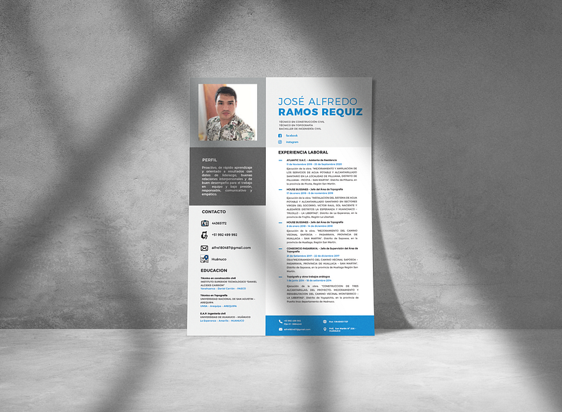 Diseño de Curriculum vitae 1