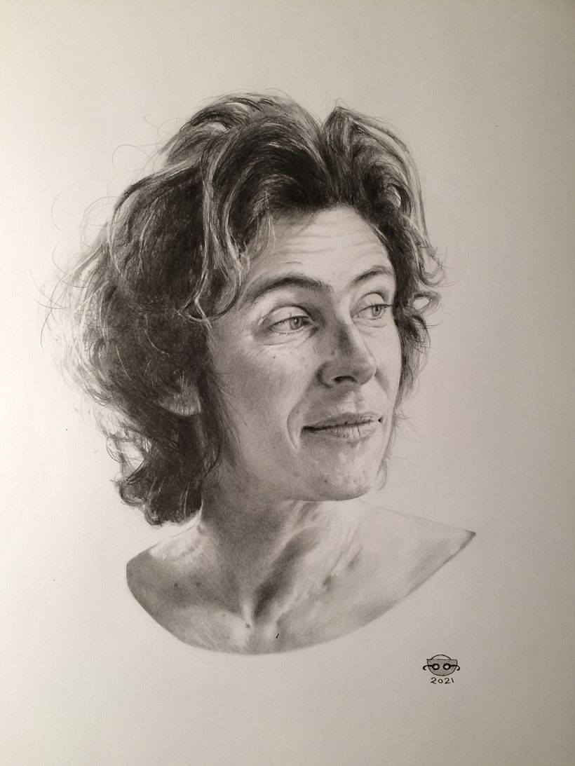 My project in Realistic Portrait with Graphite Pencil course 0