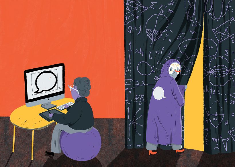 Editorial illustrations: Språktidningen 1