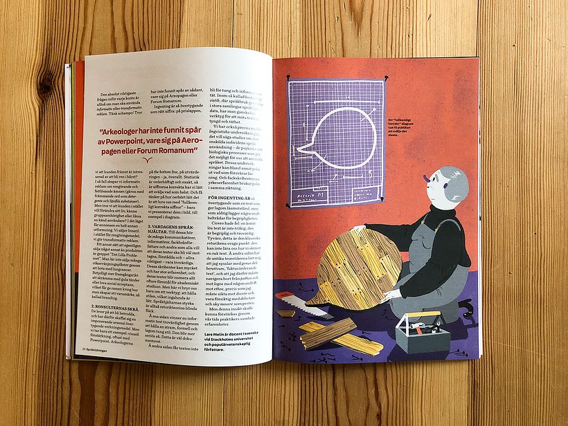 Editorial illustrations: Språktidningen 2