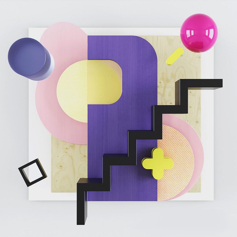 3D Color and material combination for interior