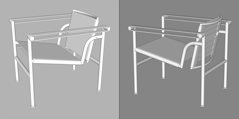 Vistas del modelo de SketchUp