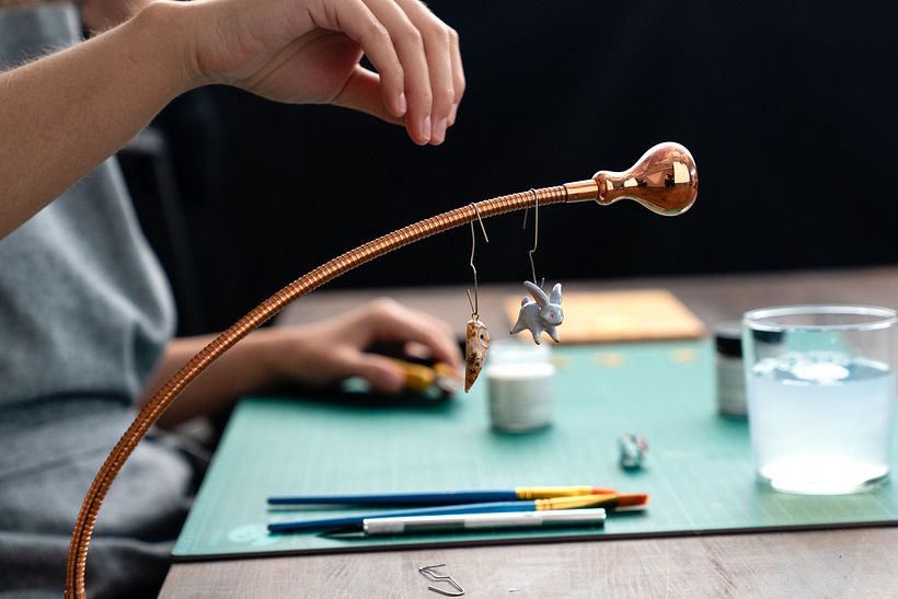 Polymer clay is a versatile material that allows you to create hand-made jewellery like earrings and pendants