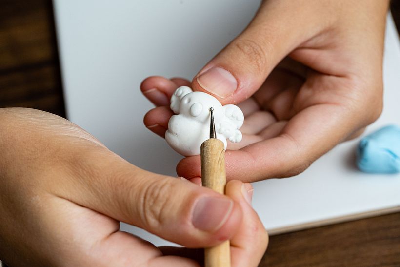 Polymer clay is ideal for people starting to experiment with crafts.