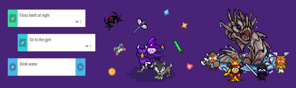 Habitica works like a videogame: you go up a level every time you complete an activity