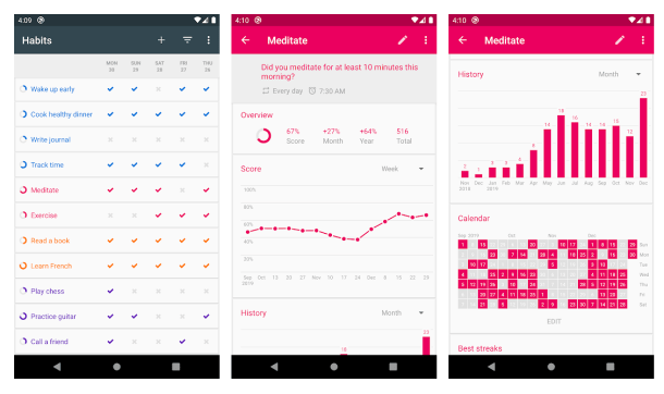 Loop is the ideal app to schedule a perfect routine app to manage activities