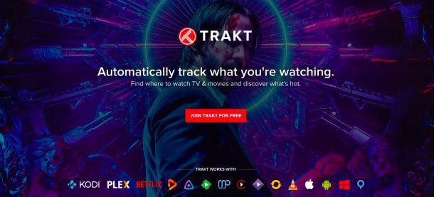 Track what you watch automatically on Trakt.tv app to manage activities