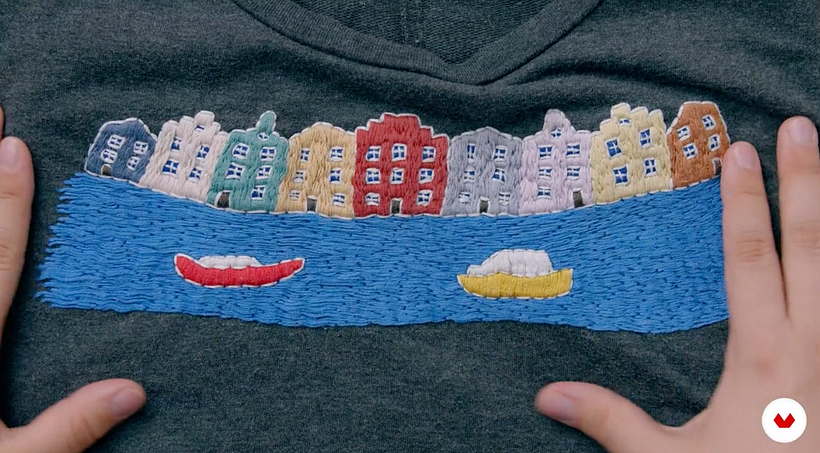 Find out what happens when you put an embroidery in a washing machine.