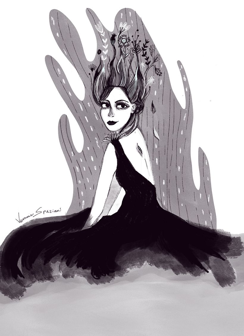 Dark Flower Goddess, Veramis Spaziani, 2021