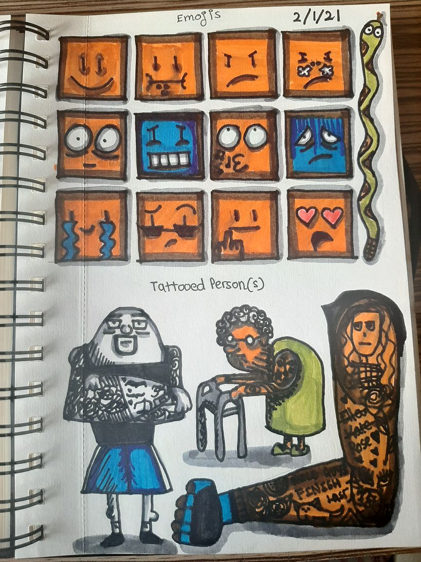 Emojis + Tattooed People